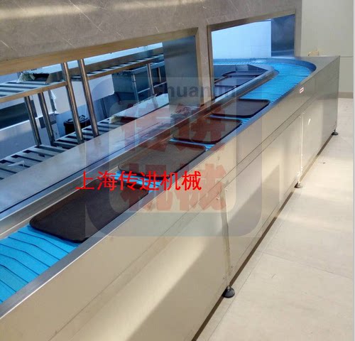 学校食堂 单位餐厅 企事业单位 饭堂 餐盘餐具回收输送机 传送带 - 图2