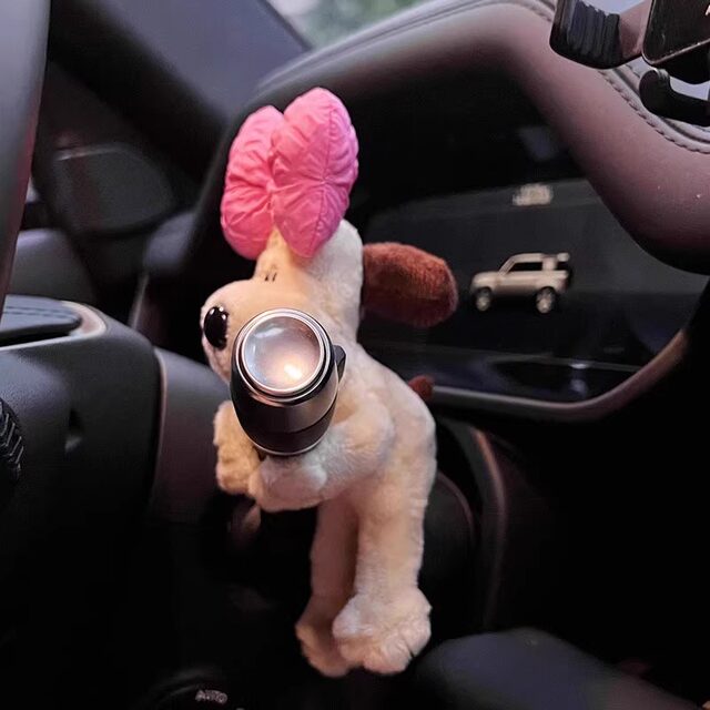 2024 new bow-tie puppy car windshield wiper decorative car turn signal car ornaments