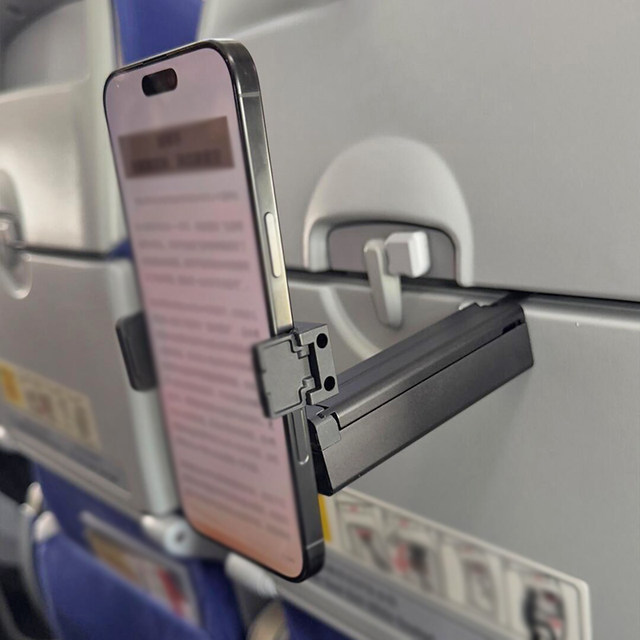 Travel mobile phone holder, high-speed rail, airplane, portable desktop, 360-degree rotating telescopic, train business trip, catching dramas