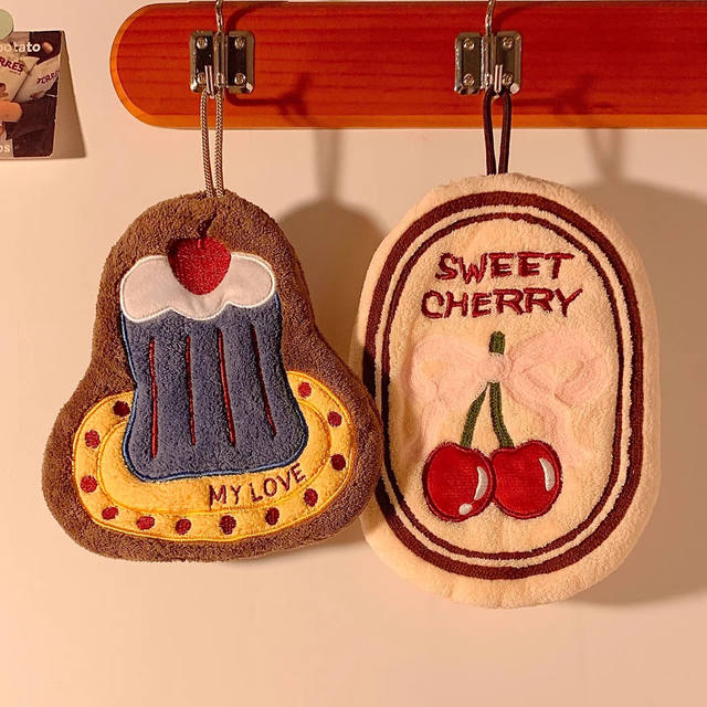 Water-absorbent and thickened handkerchief, cute hanging style that doesn’t take up much space