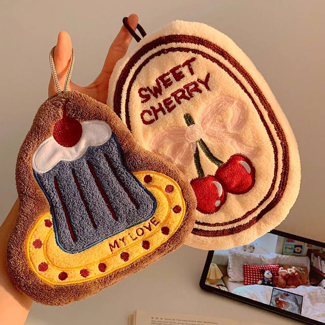 Water-absorbent and thickened handkerchief, cute hanging style that doesn’t take up much space