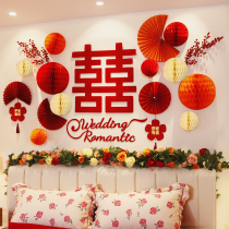 Wedding House Arrangement Suit Cellular Ball Pull Flower Post Wedding Lantern Wedding Lantern New Room Bedside Living Room Background Wall Decorative supplies