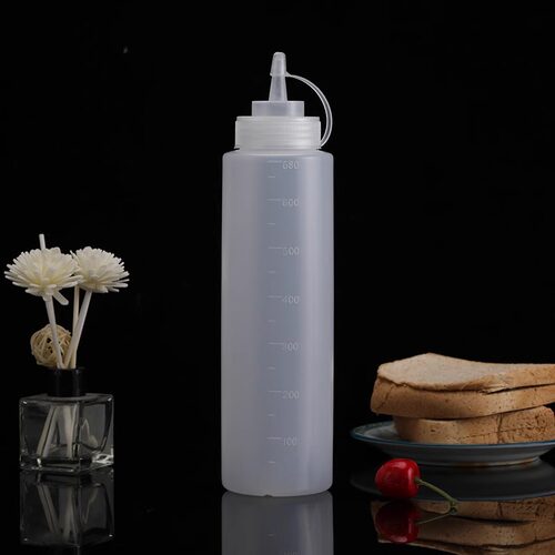 挤酱瓶番茄沙拉酱塑料尖嘴挤压式挤壶商用油壶家用酱汁酱料调料瓶 - 图1