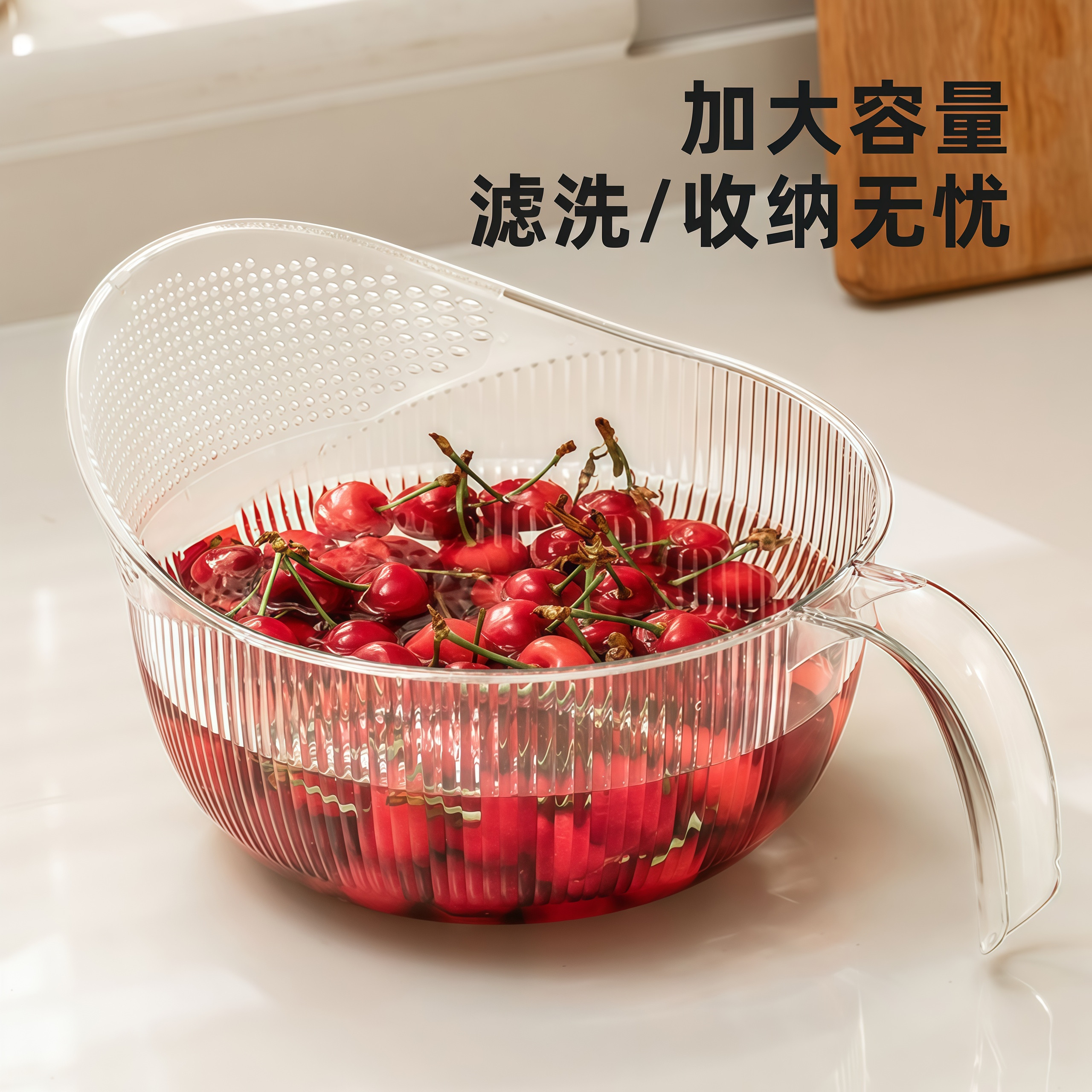 厨房洗米筛淘米盆沥水篮子家用多功能淘菜洗水果盆子淘米神器网筛,淘宝优惠券,粉丝福利购,淘宝优惠卷