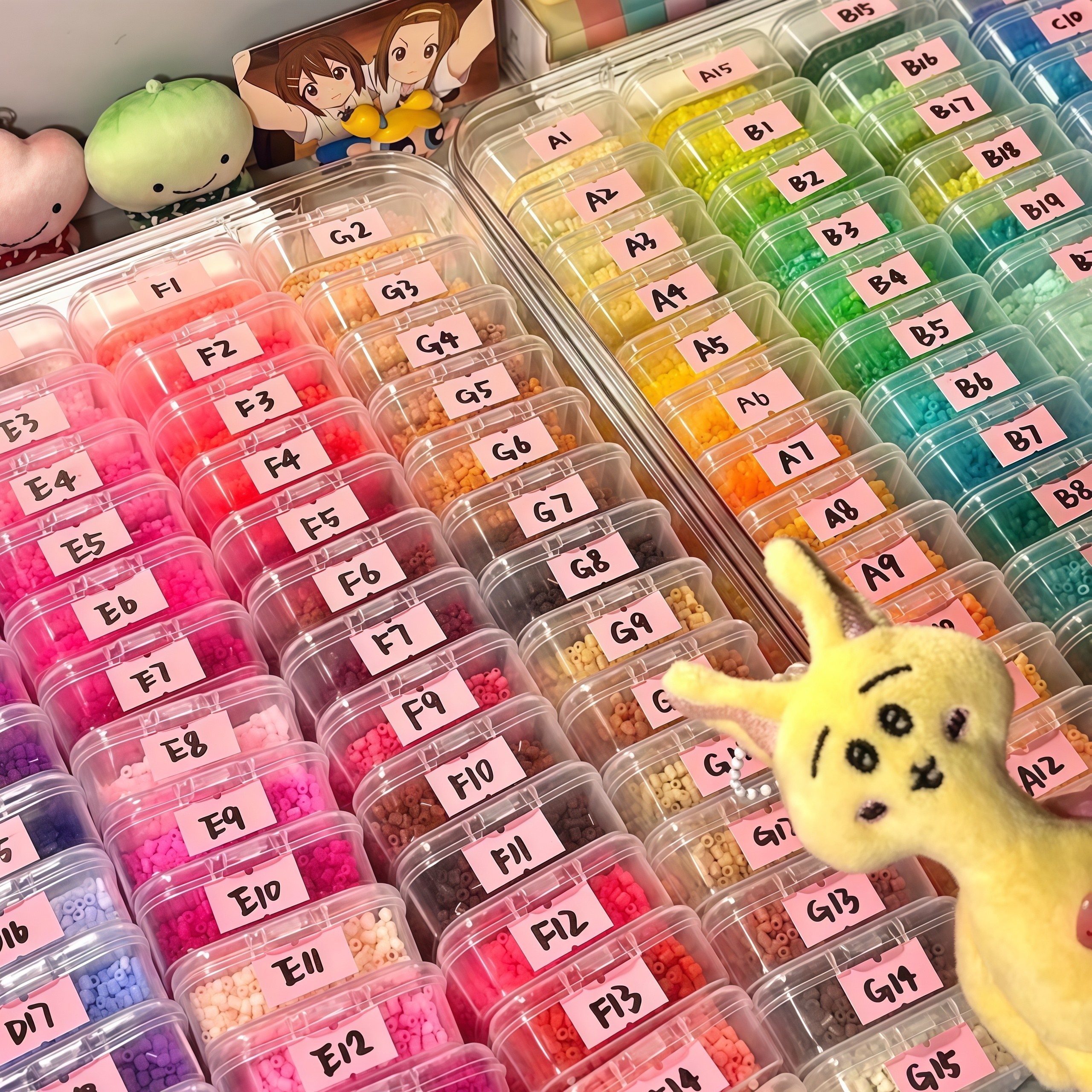 拼豆收纳盒分装盒子拼豆盒子diy透明塑料手工材料包收纳便携整理,淘宝优惠券,粉丝福利购,淘宝优惠卷