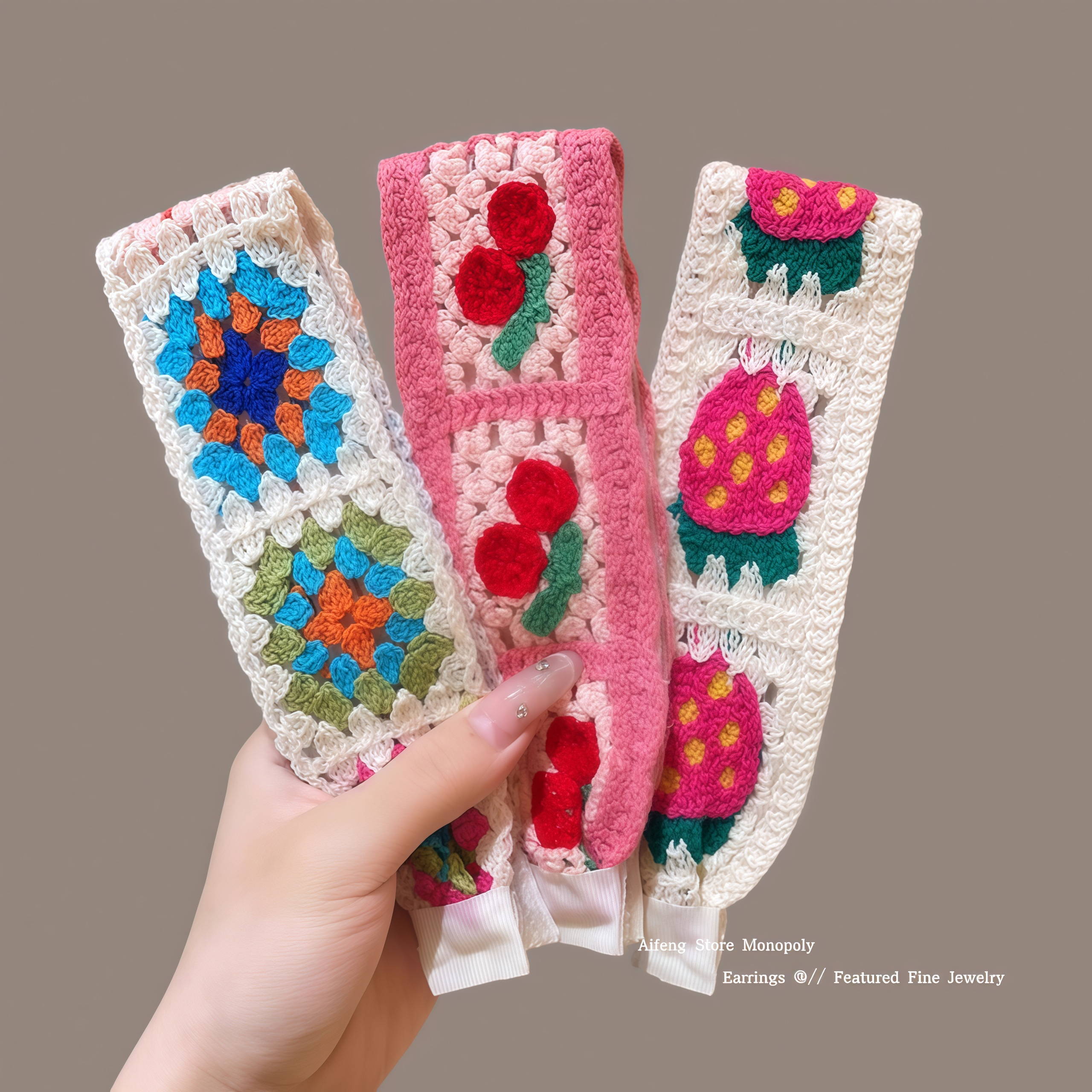 针织魔术贴头发贴发带女前额刘海贴碎发整理神器法式碎花洗脸发箍 - 图2