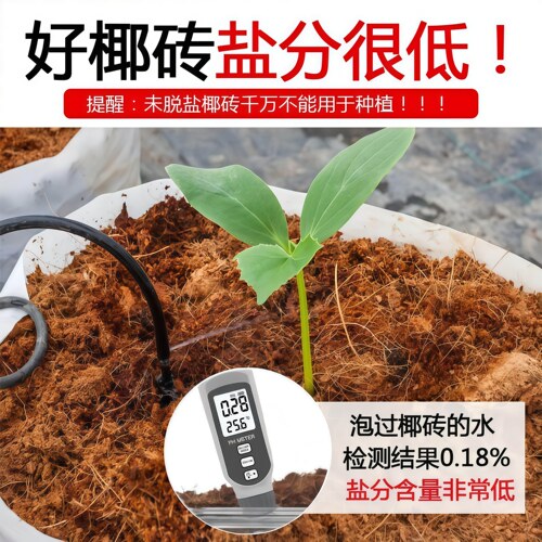 椰砖营养土椰糠土粗椰壳土壤养花通用型大块种菜专用花土脱盐椰砖 - 图0