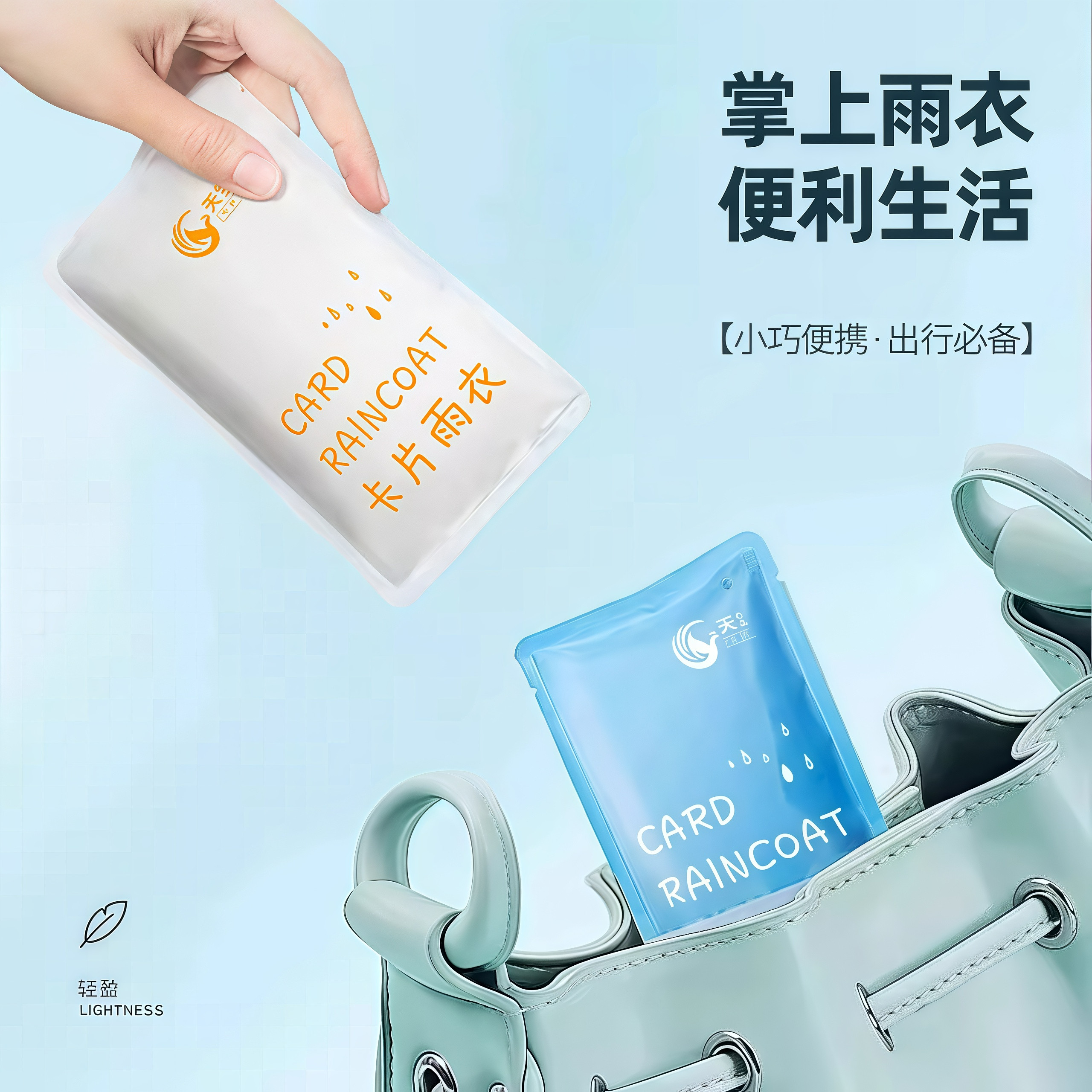 加厚一次性卡片雨衣户外长款防暴雨成人男女款登山旅游便携式雨披