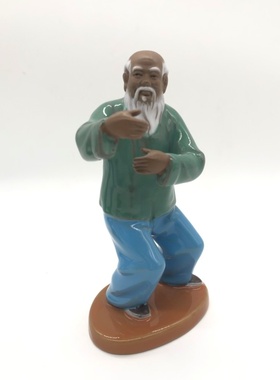 陶瓷中国功夫太极老人武术