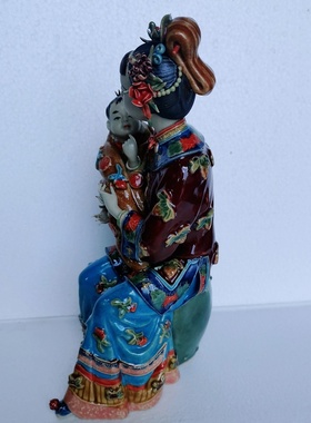 红楼梦礼品博古架桌面石湾陶瓷