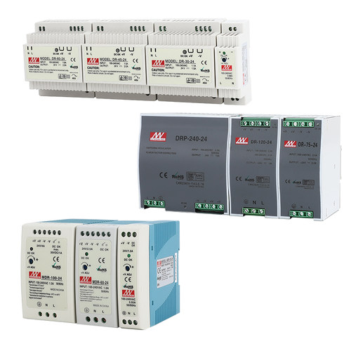 DR导轨式开关电源24v/12v明纬正品mdr edr直流120/240w 10A明伟5A - 图3