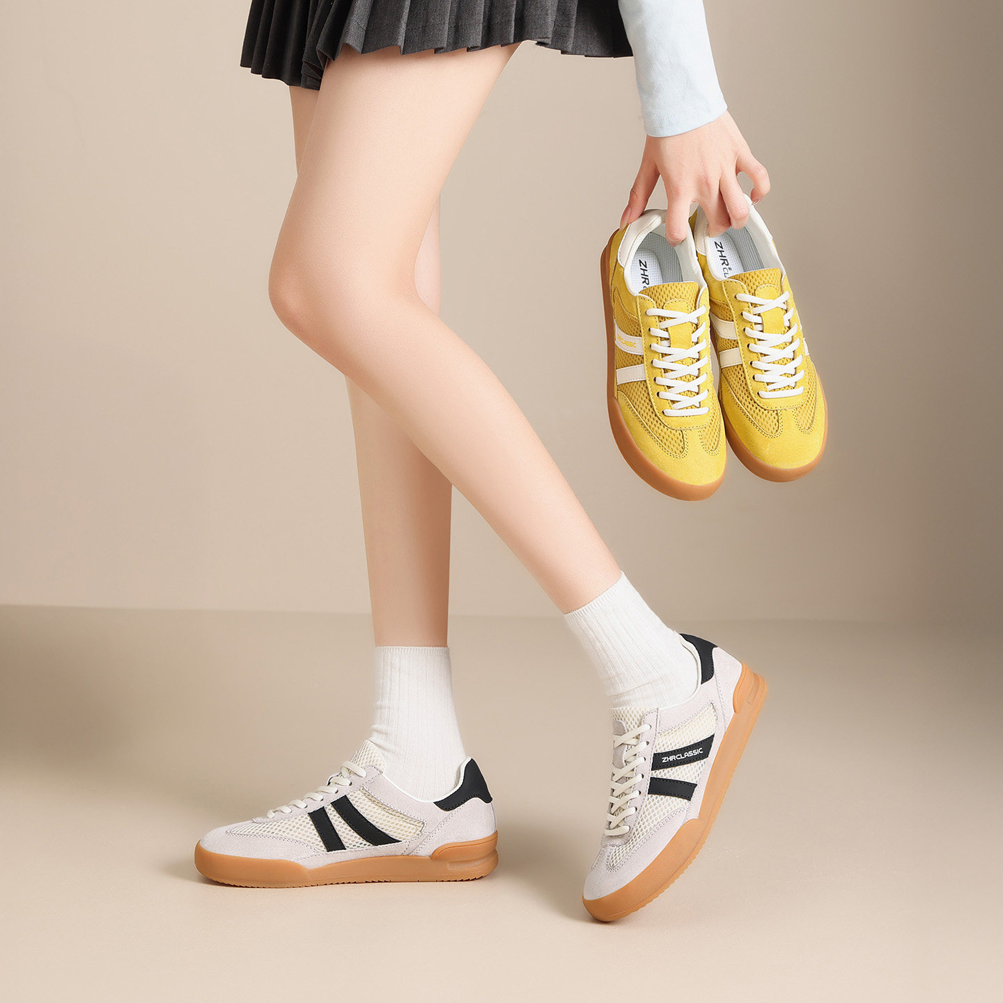 ZHR则则【59钜惠】春夏温柔风单鞋休闲运动鞋勃肯半拖售完不补！