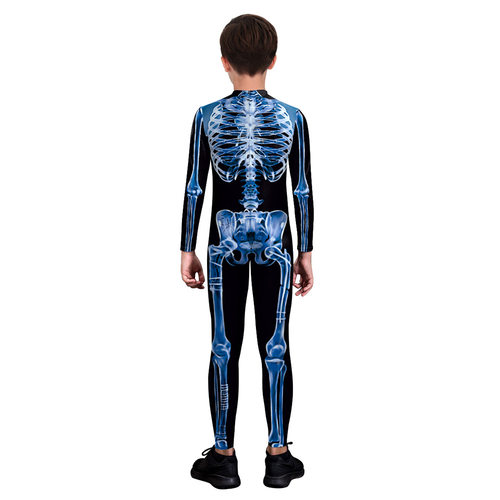 Halloween Creative Skeleton Children's jumpsuit演出连体服装 - 图1