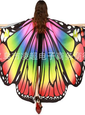 Halloween Butterfly Cloak Wings万圣节表演欧美肚皮舞蝴蝶翅膀