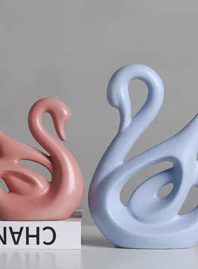 陶瓷北欧风家居卧室玄关办公室现代房间布置装饰用品轻奢摆件摆设