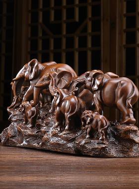 大象摆件创意现在中式家居客厅电视柜装饰酒柜玄关送乔迁新居礼品