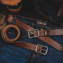 VIPERade Amei click Comeback Ancient Plant Tanned Cow Leather Belt Tooling Jeans Genuine Leather buckle Mens hand