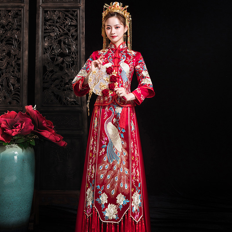 秀禾服2020新款夏季结婚禾秀服礼服 慕妍娜旗袍