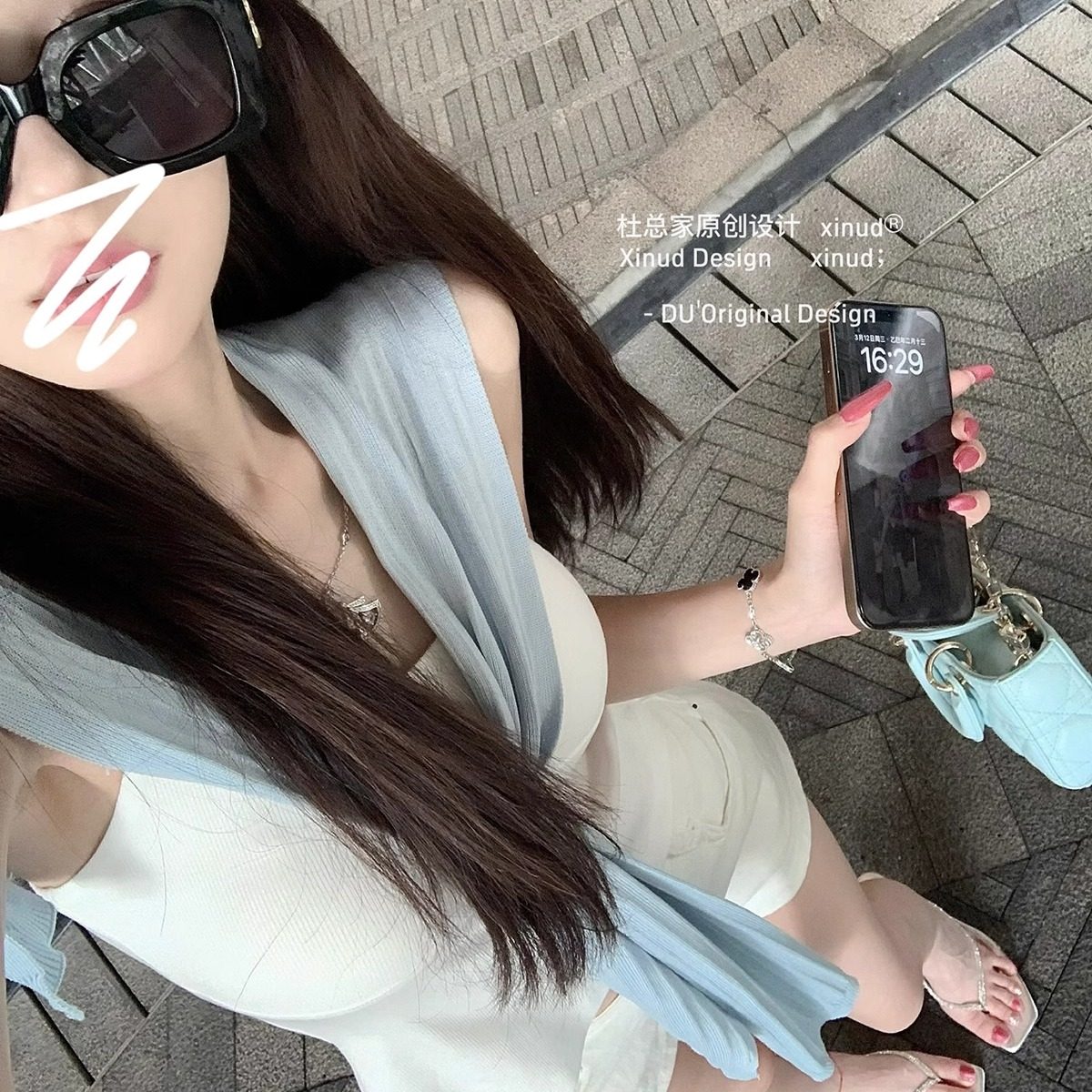 杜总家 有品五一*原创自留推荐老钱风简约空调护颈吊带披肩套装夏,淘宝优惠券,粉丝福利购,淘宝优惠卷