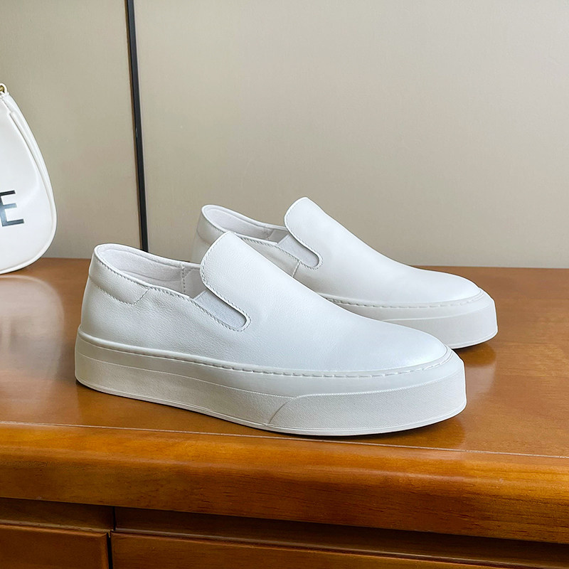 手工缝制~欧洲站一脚蹬小白鞋女真皮平底乐福鞋开车鞋懒人鞋单鞋,淘宝优惠券,粉丝福利购,淘宝优惠卷