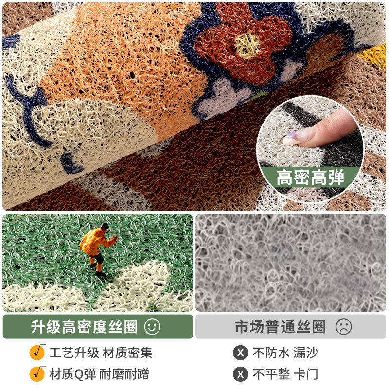 入户门丝圈地垫卡通进门防滑门垫家用门口脚垫客厅可裁剪玄关地毯,淘宝优惠券,粉丝福利购,淘宝优惠卷