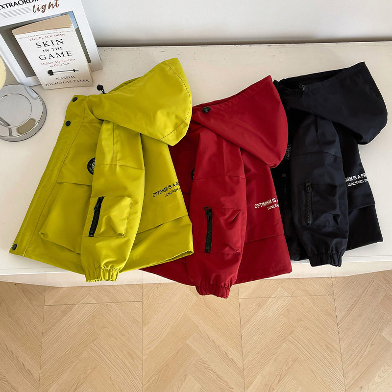 风之谷2026早春新款帅气百搭儿童连帽冲锋衣洋气防水男童外套新品,淘宝优惠券,粉丝福利购,淘宝优惠卷