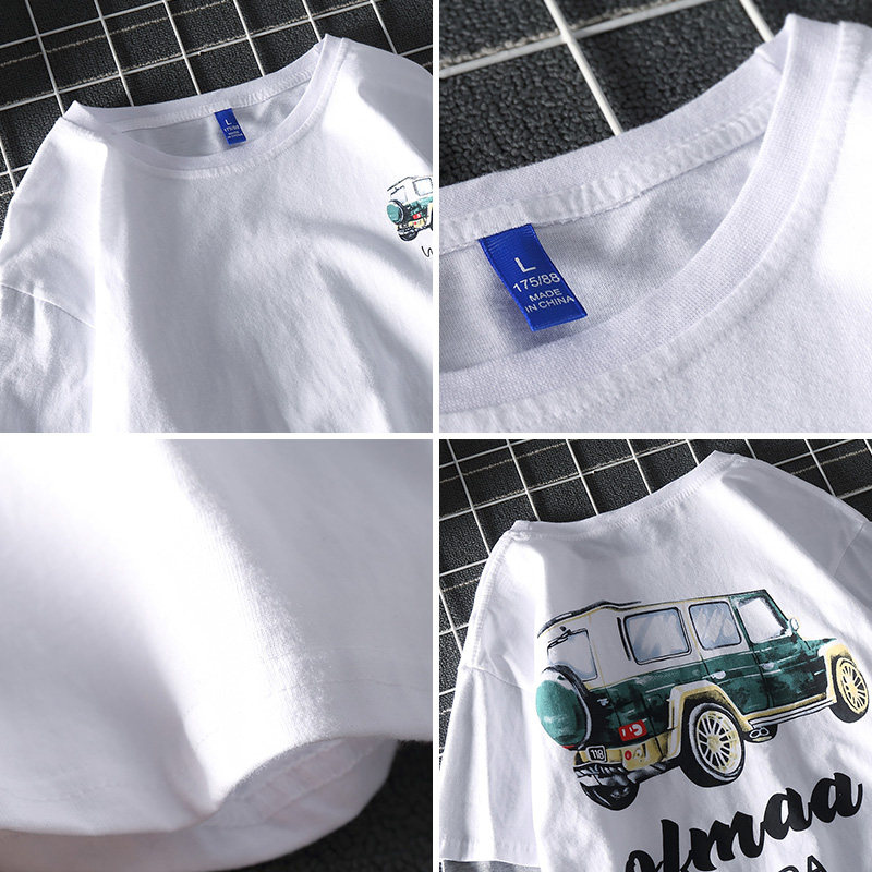 欧美嘻哈复古休闲长袖t恤打底衫 画山龙T恤