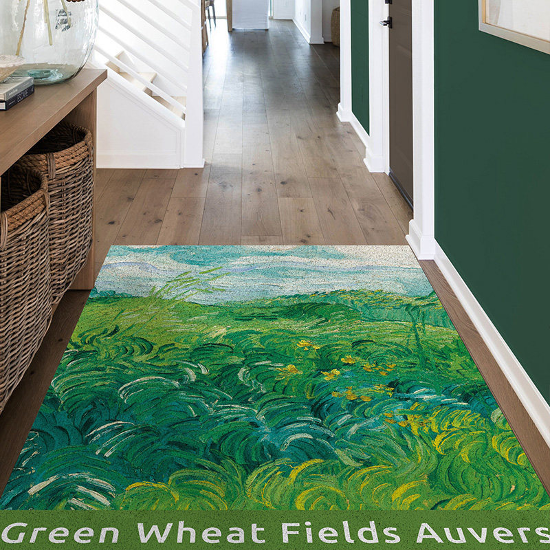 绿植丝圈地垫入户门家用玄关脚垫地毯门垫进门pvc防滑除尘定制,淘宝优惠券,粉丝福利购,淘宝优惠卷