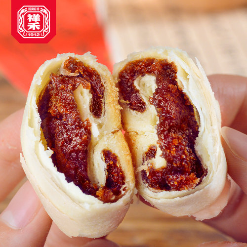 祥禾饽饽铺枣泥卷酥方糕点心酥皮中式天津传统特产休闲零食下午茶 - 图1