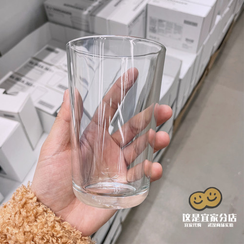 包邮宜家代购IKEA365+透明玻璃杯家用杯大容量450ml茶叶热水杯6个 - 图1