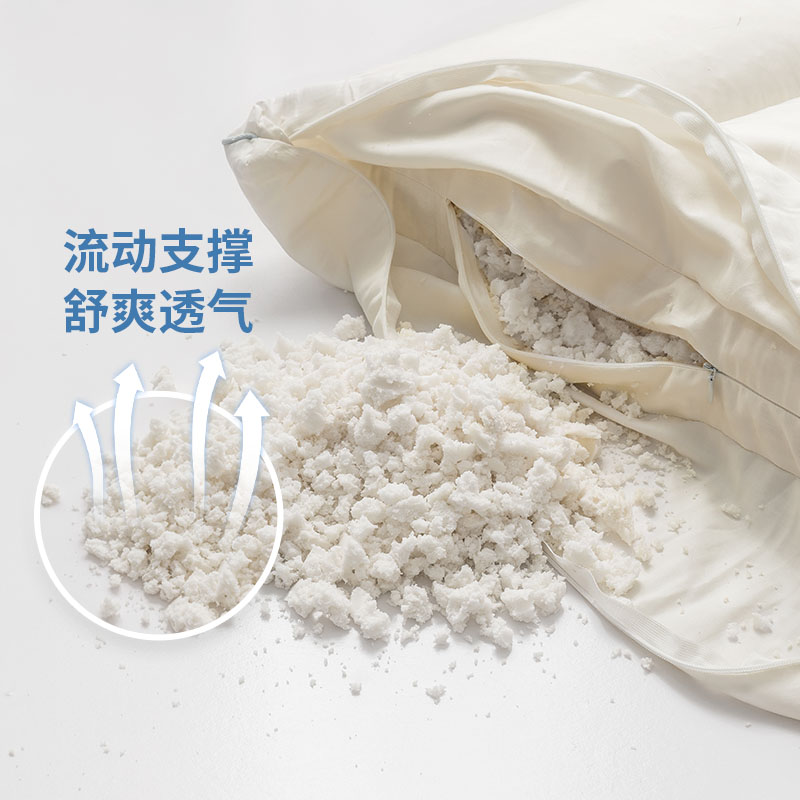 LATEX SYSTEMS分区雪花乳胶枕 碎颗粒多功能 6区分区 高低可调