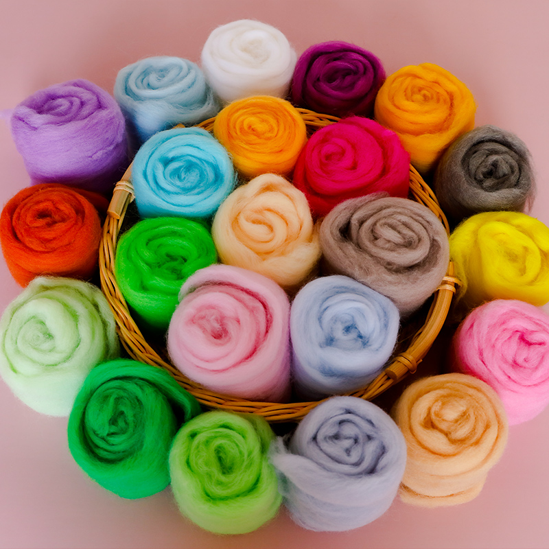 70s 昆士兰羊毛条 新手手工 diy 羊毛毡戳戳乐材料包5g10g装湿毡,淘宝优惠券,粉丝福利购,淘宝优惠卷