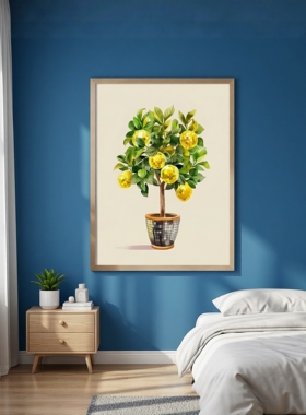 迪斯科鲜果镜面ins风装饰画