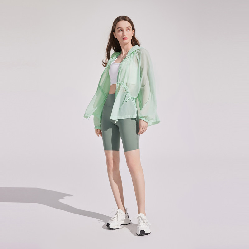 波司登奥莱女夏凉感透气UPF50+防晒衣宽松连帽休闲防晒外套 - 图0