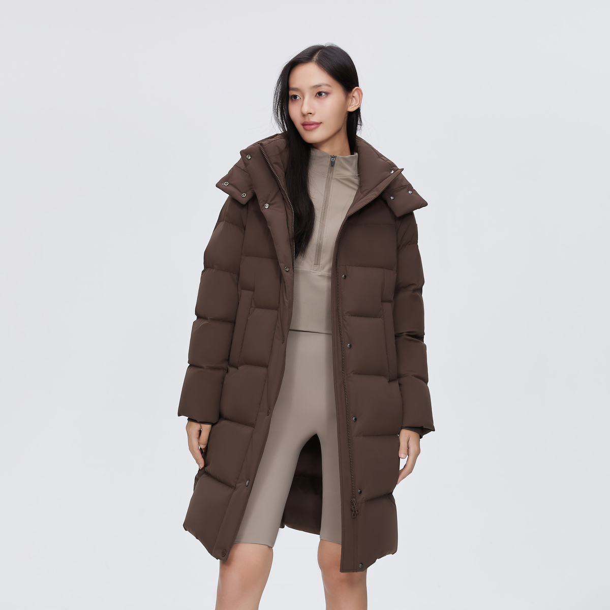 波司登2024冬季新款女中长款时尚休闲轻柔软糯松弛感羽绒服