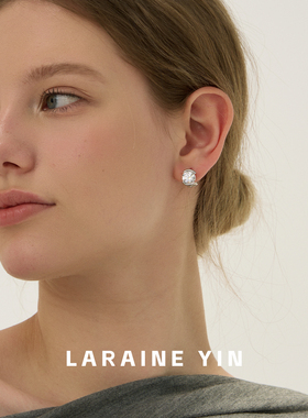 LARAINE YIN清冷风对称爆闪耳扣女 小众轻奢高级感时尚礼物耳环