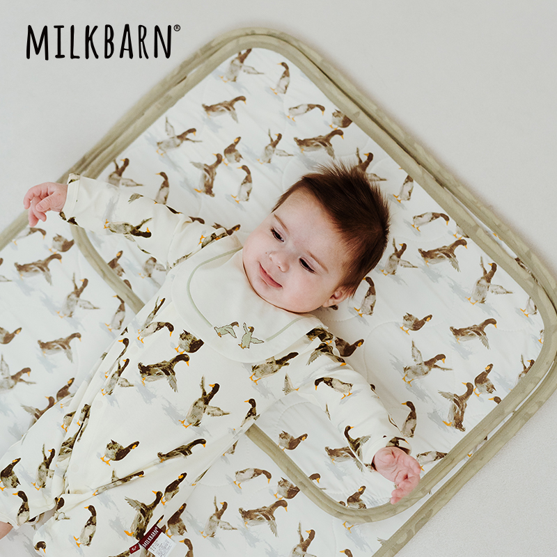 Milkbarn2024新品婴儿凉席夏季凉垫新生宝宝婴儿床幼儿园儿童席子 - 图1