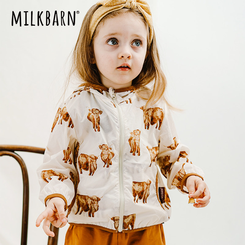 Milkbarn儿童防晒衣宝宝海边上衣连帽外套男女童春夏童装,淘宝优惠券,粉丝福利购,淘宝优惠卷