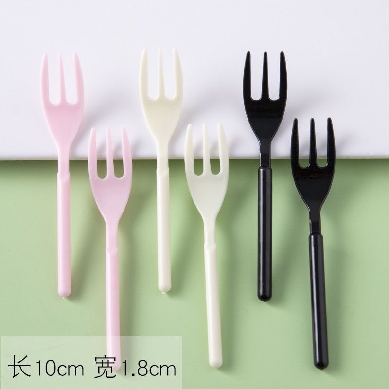 一次性水果蛋糕三齿叉独立包装食品级材质多色便携餐具,淘宝优惠券,粉丝福利购,淘宝优惠卷