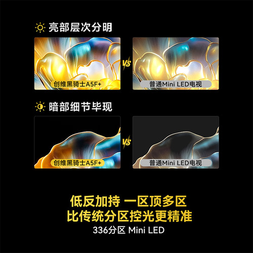 创维黑骑士75A5F+MiniLED高清液晶电视机以旧换新补贴官方正品 - 图1