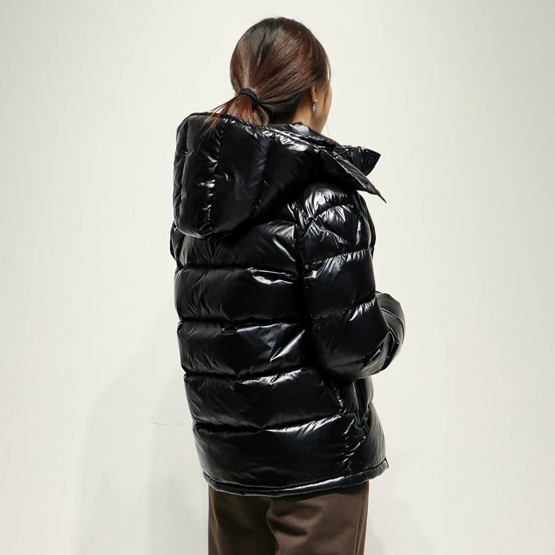 赤布 Glossy winter velvet down jacket, 2021 collection, duck down, plus size, oversize, increased thickness