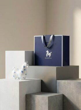 马年新款手工青花骨瓷马到成功摆件客厅玄关电视柜办公高端创意品