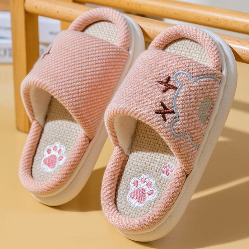 儿童亚麻拖鞋女童男童防滑春秋新款室内家居宝宝凉拖大童棉麻布拖,淘宝优惠券,粉丝福利购,淘宝优惠卷
