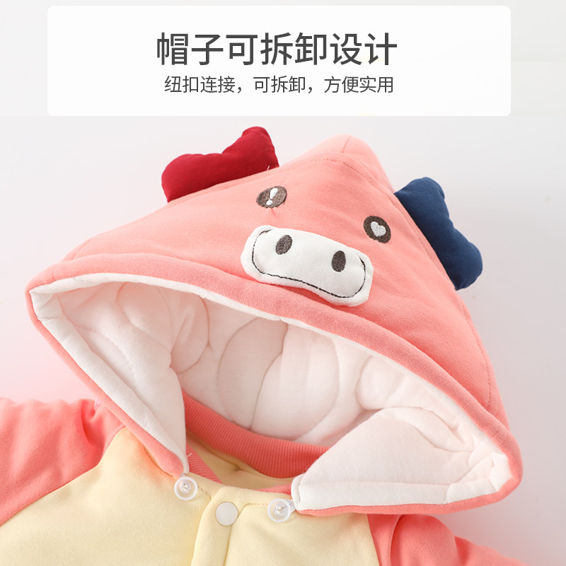 婴儿衣服秋冬 哗哗米奇连身衣/爬服/哈衣