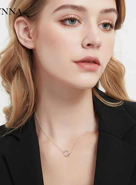 莫比乌斯环爱你无止尽纯银项链