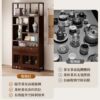 Bogu rack new Chinese style multi-layer tea set storage rack non-solid wood tea rack display cabinet storage display rack living room