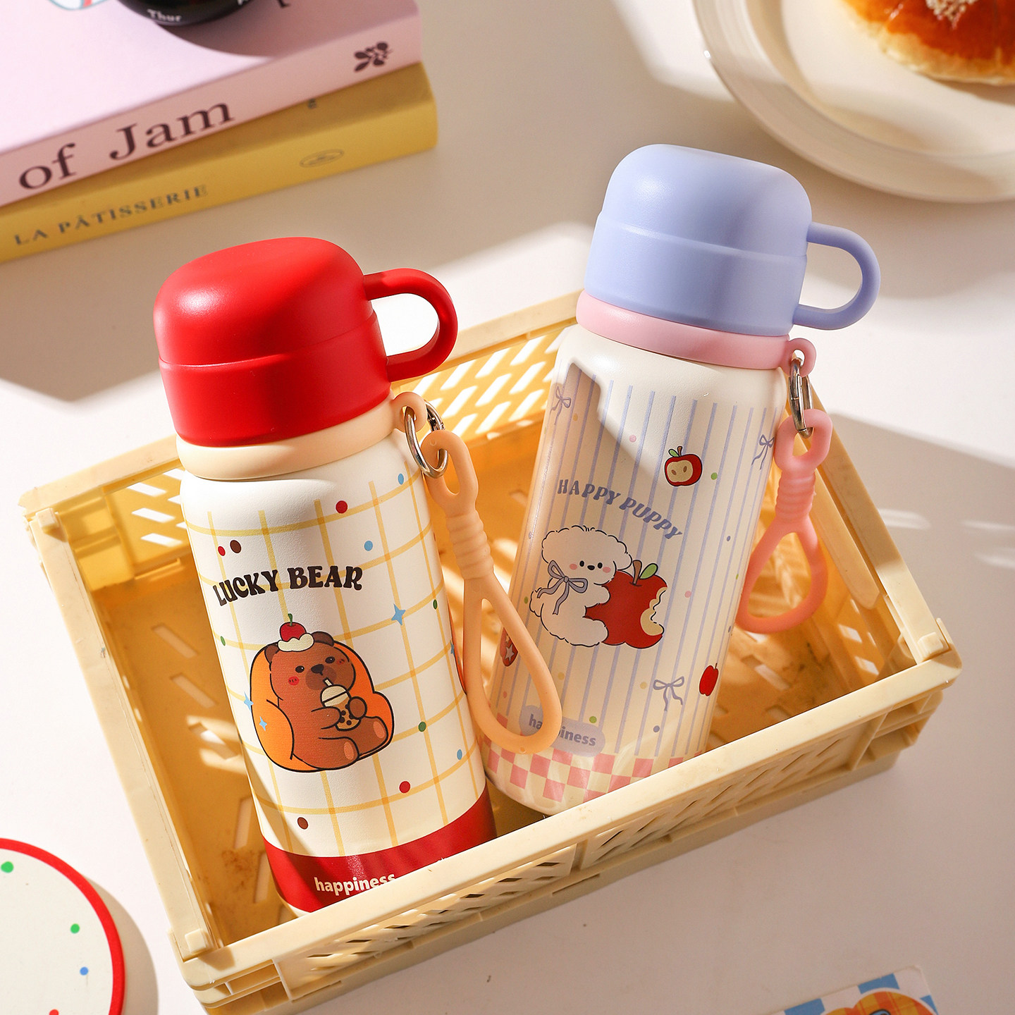 舍里卡通儿童保温杯可爱水杯学生上学吸管杯子实用伴手礼生日礼物,淘宝优惠券,粉丝福利购,淘宝优惠卷