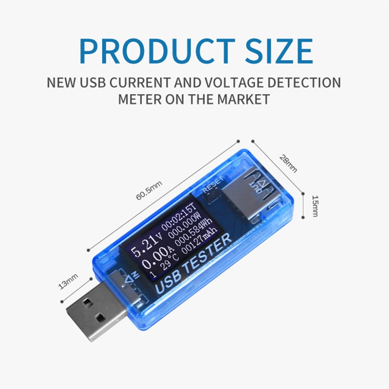 .USB Current and Voltage Meter Test Monitor Detector Power M - 图3