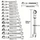Universal 72-tooth ratchet wrench dual-purpose wrench movable head ratchet wrench opening plum blossom labor-saving fast wrench wrench
