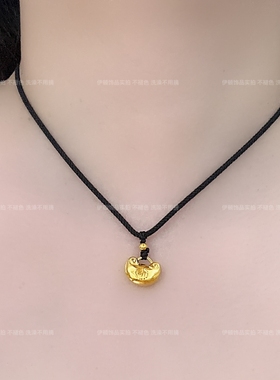 其他钛钢钛钢通用祥云锁项链